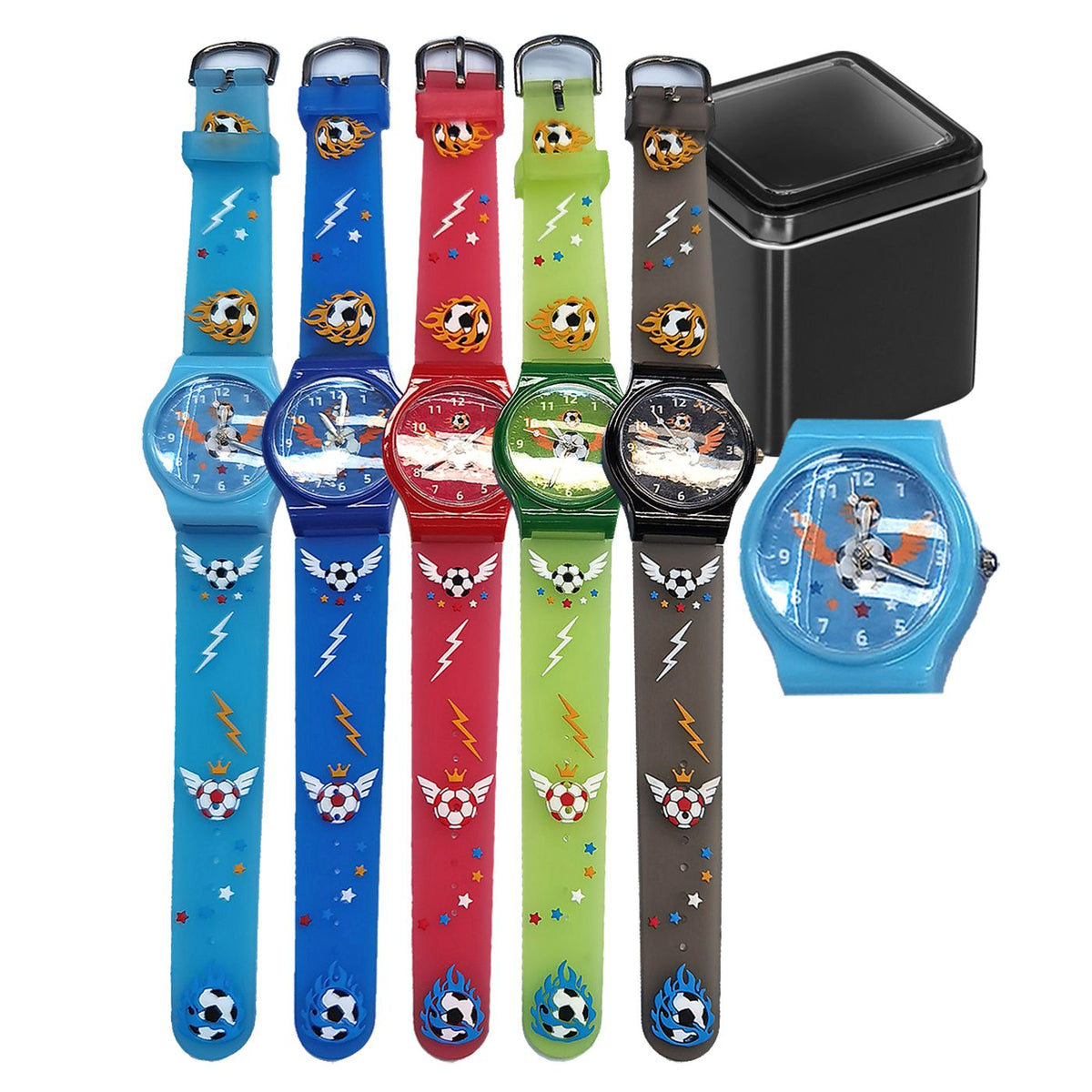 Ρολόι Χειρός Μπάλα σε Μεταλλικό Κουτί