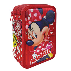 Κασετίνα Γεμάτη Τριπλή Minnie 19,5x12,5x7cm