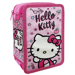 Κασετίνα Γεμάτη Τριπλή Hello Kitty 19,5x12,5x7cm