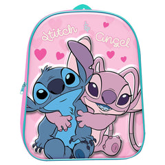 Τσάντα Πλάτης Νηπίου Stitch & Angel 3d 31x26x11cm,