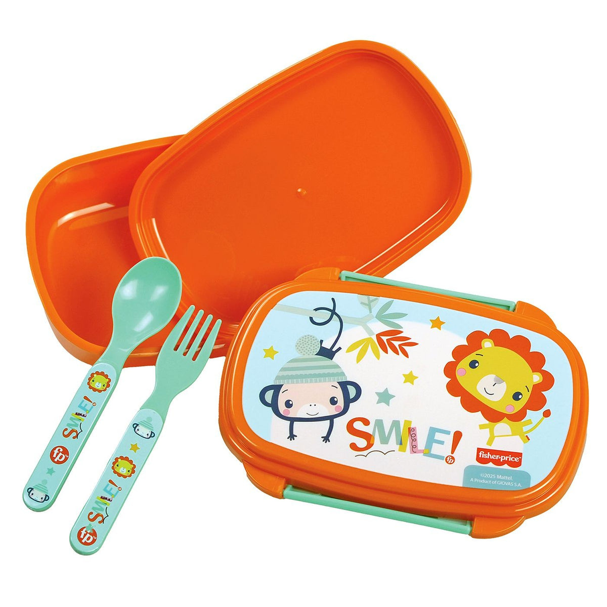 Δοχείο σετ Φαγητού Πλαστικό pp Smile Fisher Price 500ml 17,5x12,5x6cm 500ml