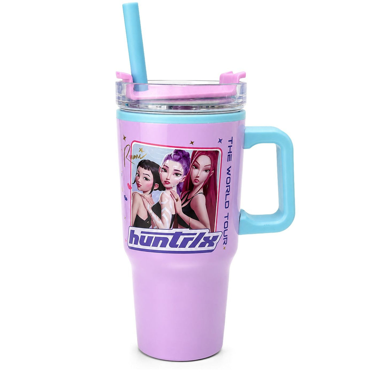 Θερμός Ποτήρι K-POP με Λαβή & Καλαμάκι 640ml
