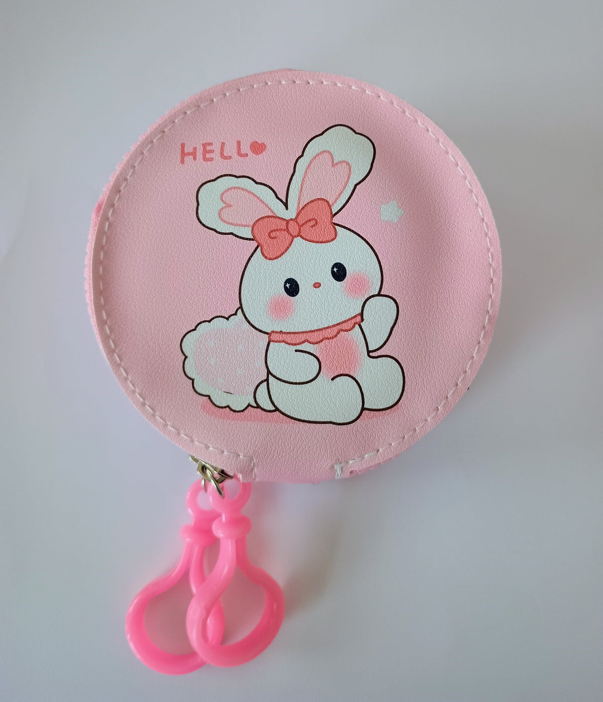 Πορτοφόλι με φερμουάρ pink Bunny