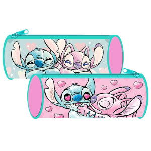 Κασετίνα Βαρελάκι Stitch Girl 23x8cm